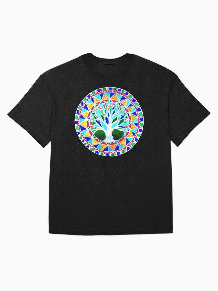 tree tattoo pattern Oversized T-Shirt