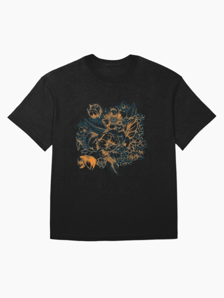 Graphic Summer Flower Bouquet Oversized T-Shirt
