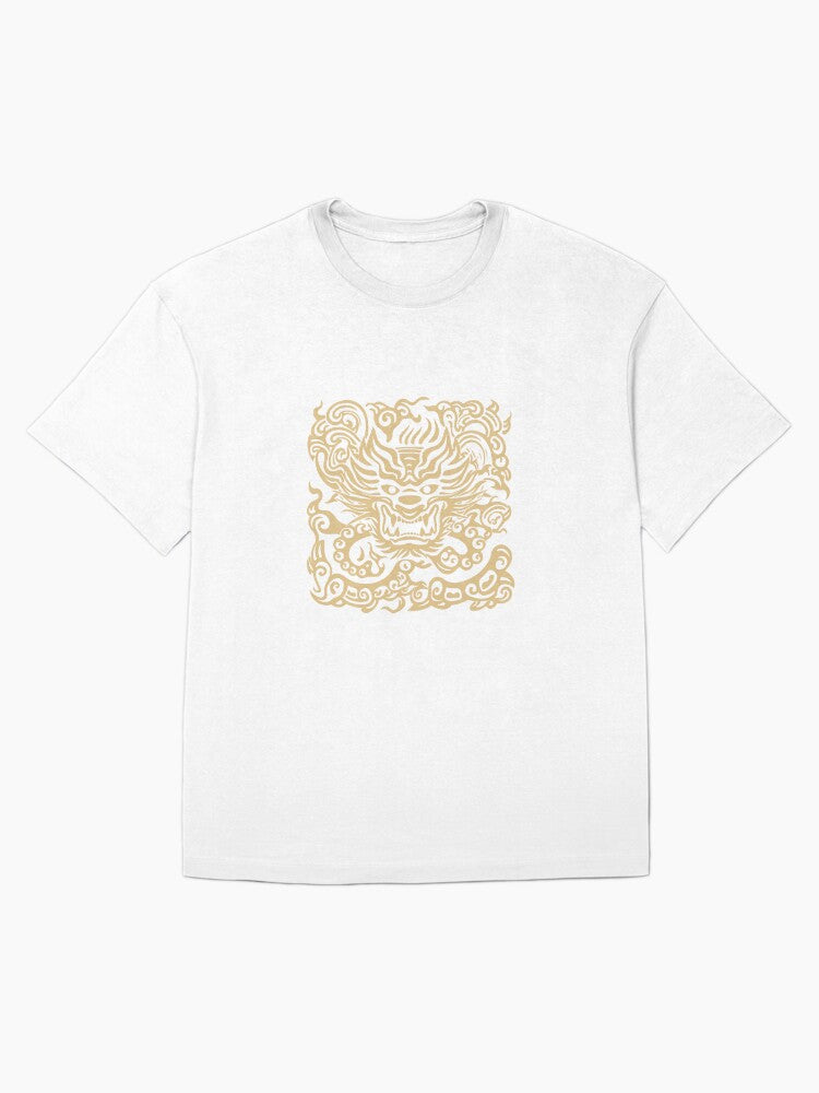 Asian dragon pattern Oversized T-Shirt Style004