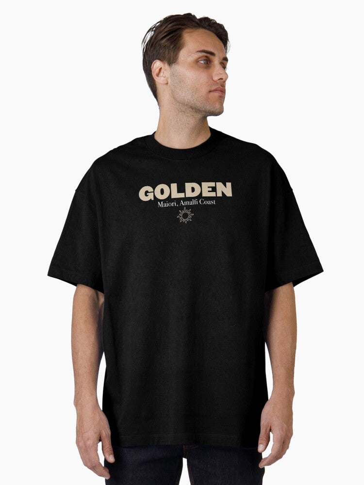 Golden, Amalfi Coast Oversized T-Shirt