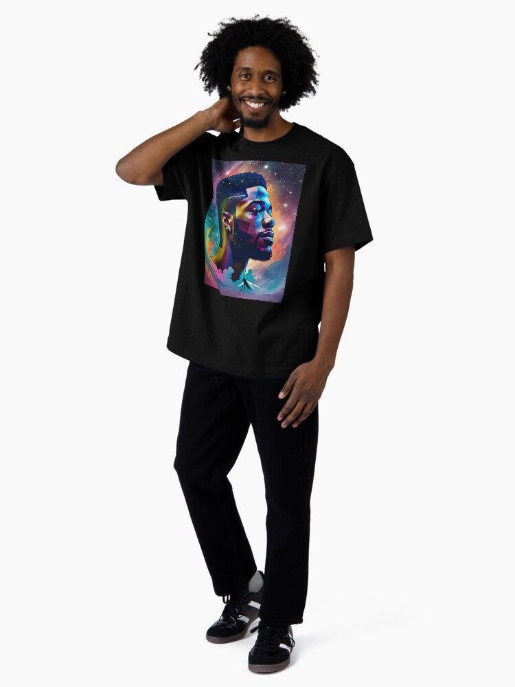 Pop Art Of Cudi Man Poster Oversized T-Shirt