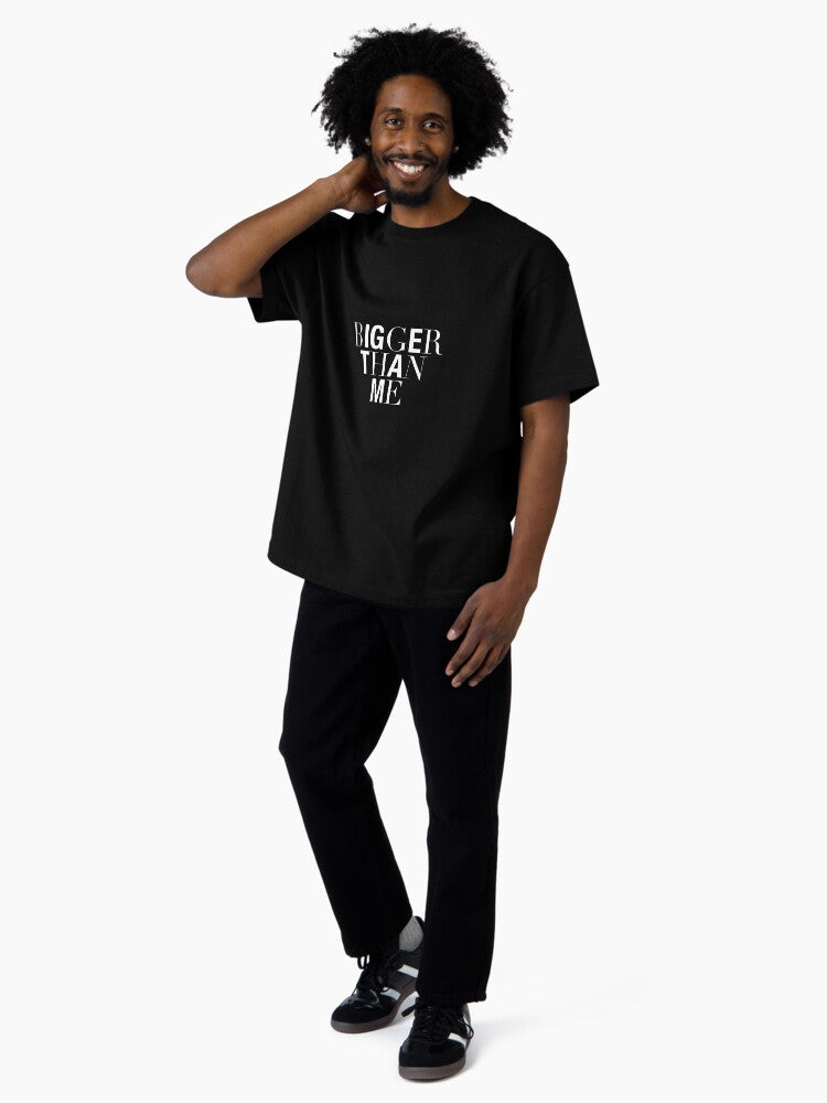 Bigger Than Me Text- Louis Tomlinson Inspired by Faith In The Future Oversized T-Shirt