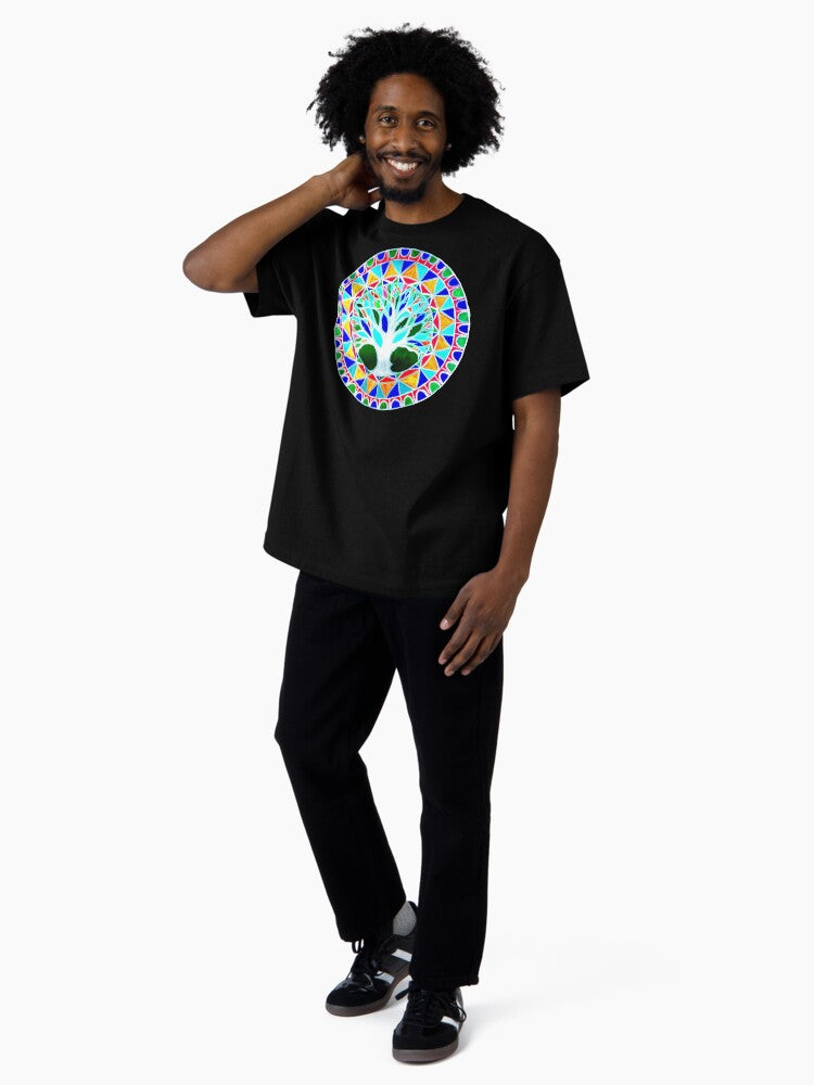 tree tattoo pattern Oversized T-Shirt