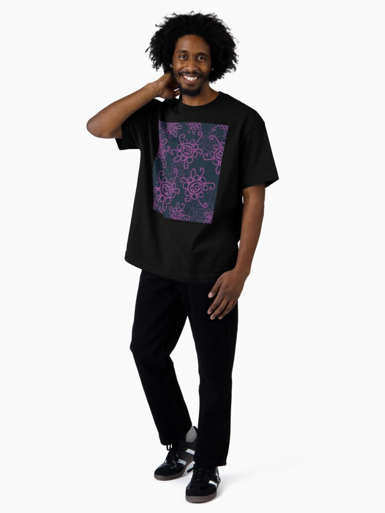 Patterns Graphic Oversized T-Shirt Style002