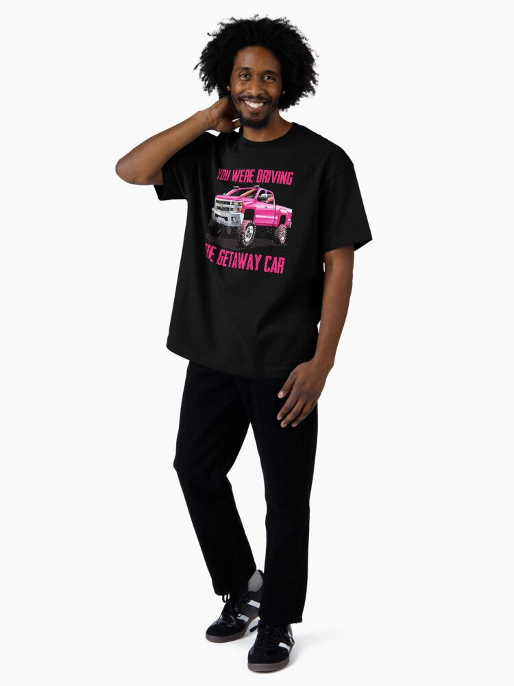 Pink truck Taylor Swift Getaway Car Oversized T-Shirt