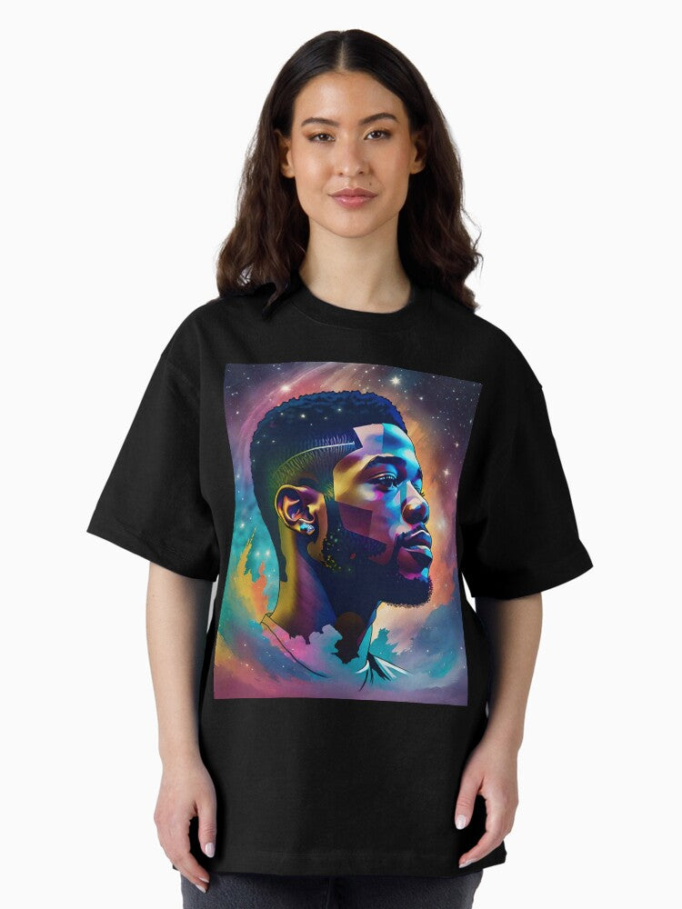 Pop Art Of Cudi Man Poster Oversized T-Shirt