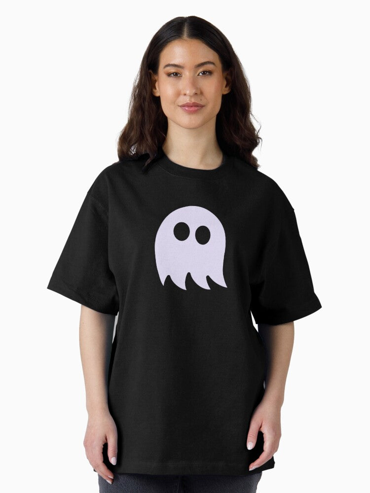 Spooky Cute Ghost Creepy Spirit Chibi Halloween Oversized T-Shirt