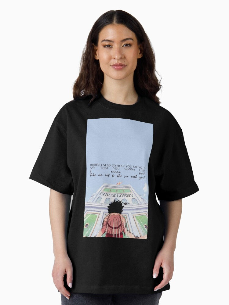 LUFFY ENIES LOBBY / NICO ROBIN Oversized T-Shirt