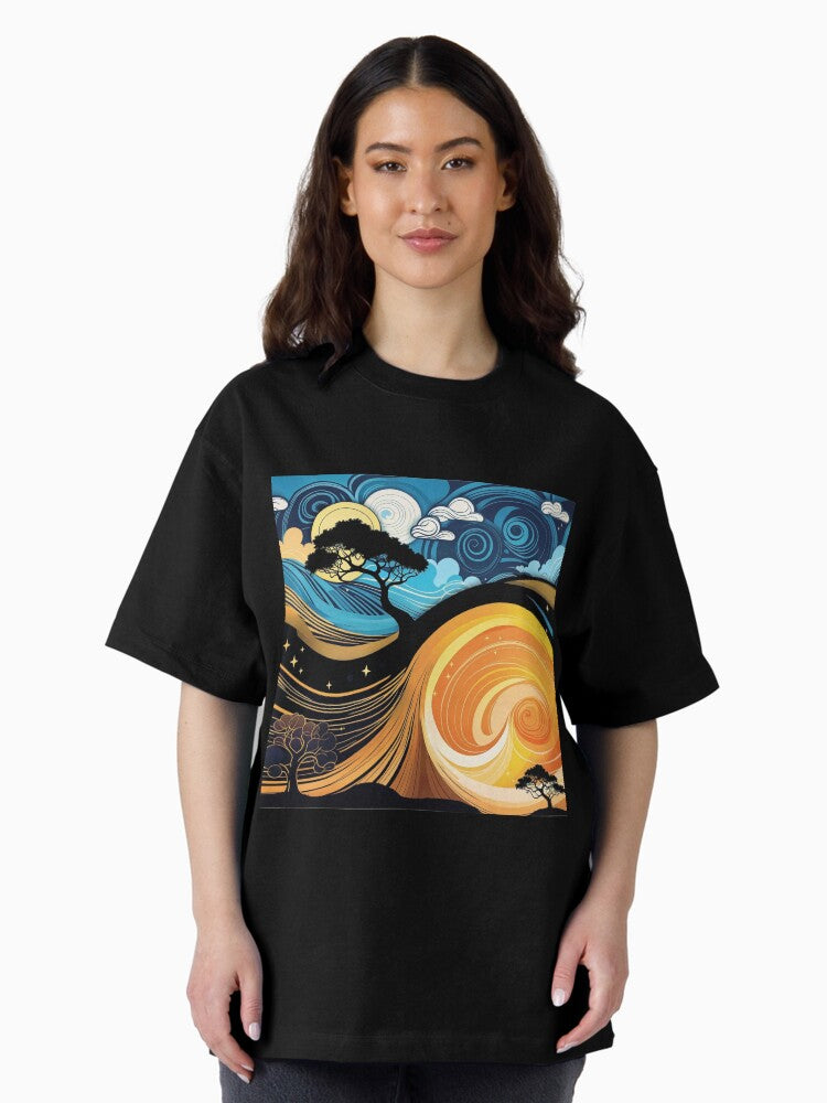 Abstract background Oversized T-Shirt