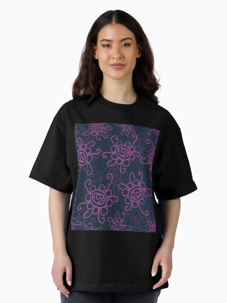 Patterns Graphic Oversized T-Shirt Style002