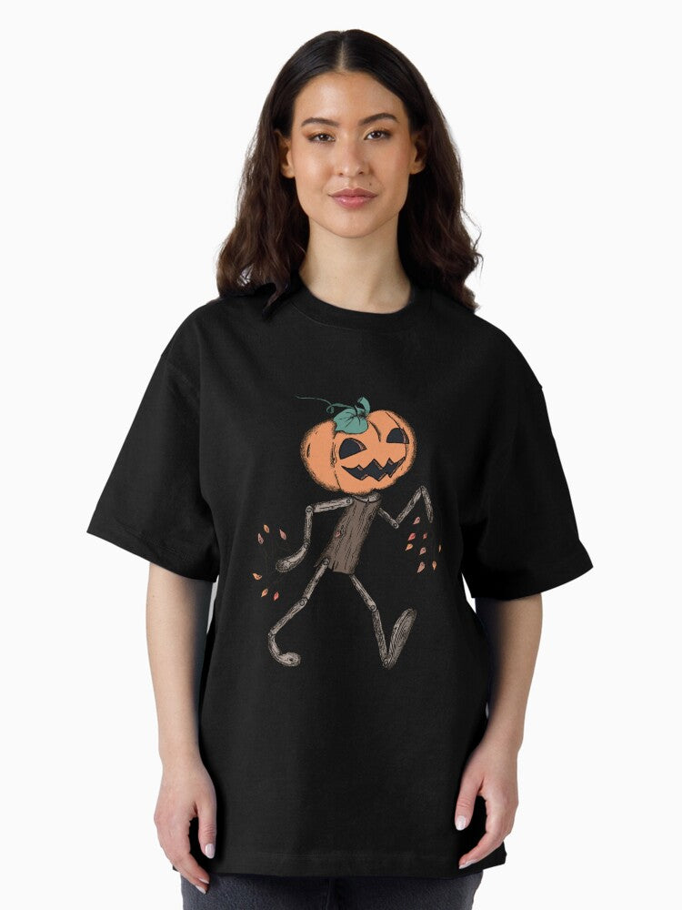 Pumpkin Head Wood Spirit Oversized T-Shirt
