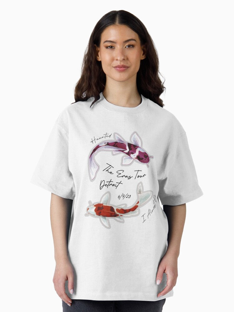Eras Detroit 1 Surprise Song Koi Fish Oversized T-Shirt