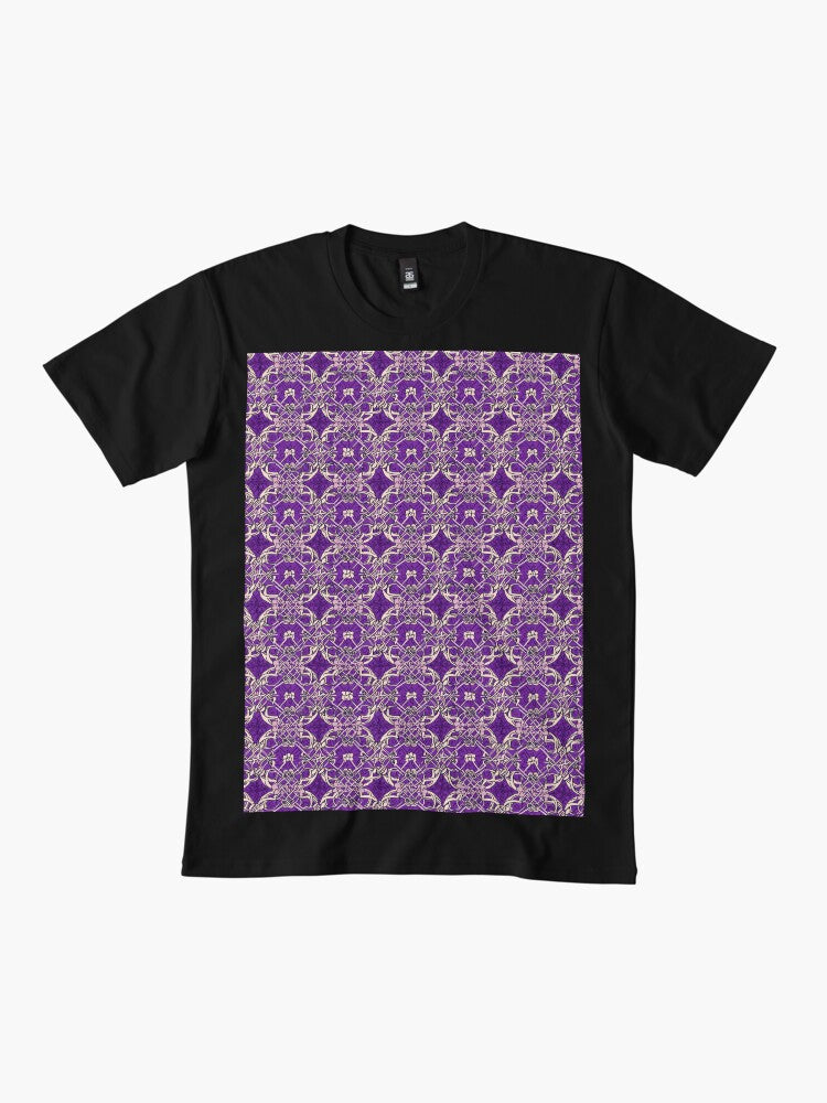Purple Motif Trendy Pattern V16 Premium T-Shirt