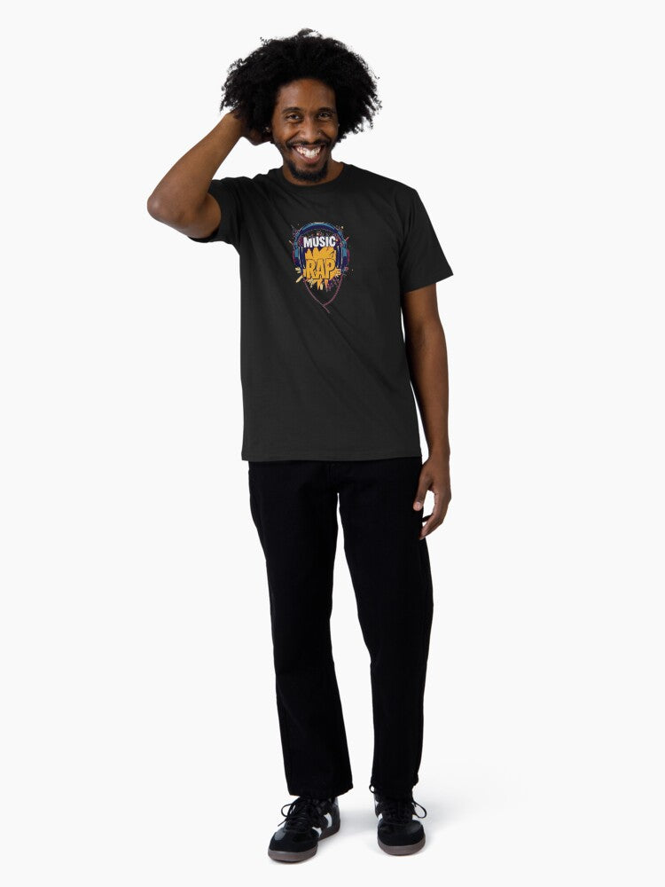 rap, rap music, music, rapper, hip hop fashion, dj culture, music inspired, music video Premium T-Shirt