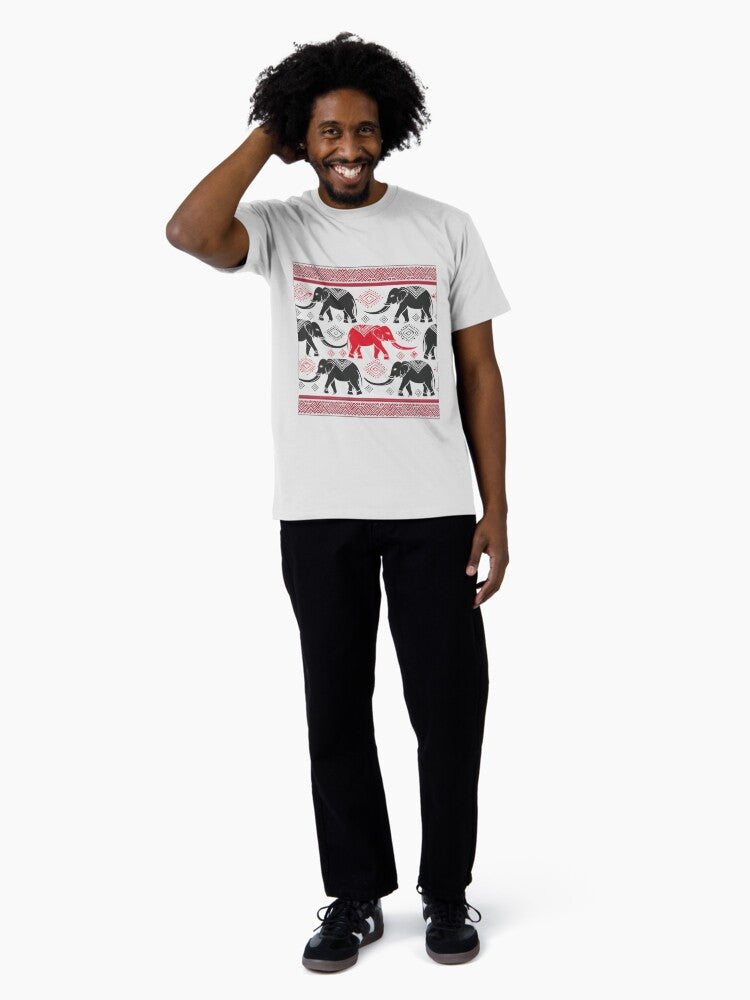Elephant graphic patterns bring the spirit of Southeast Asia with you. Premium T-Shirt
