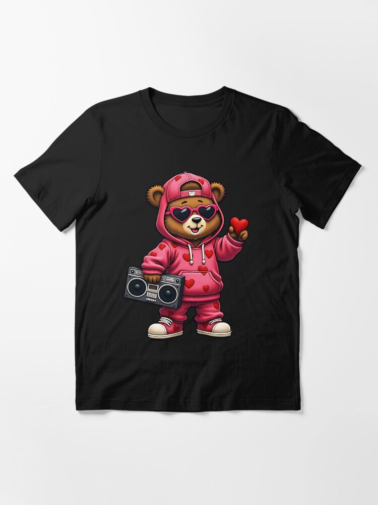 Pink Valentine's Teddy Bear Hip Hop Kids Girls Love hip hop,Meme Internet Memes Essential T-Shirt
