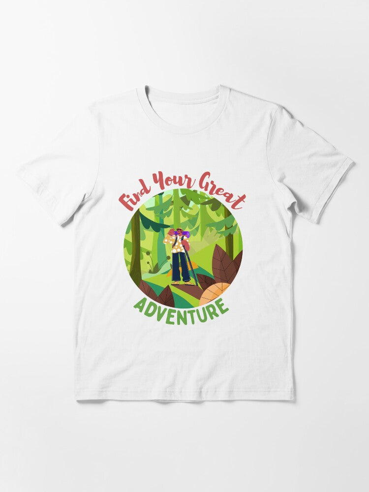 forest adventure background colorful cartoon sketch Essential T-Shirt