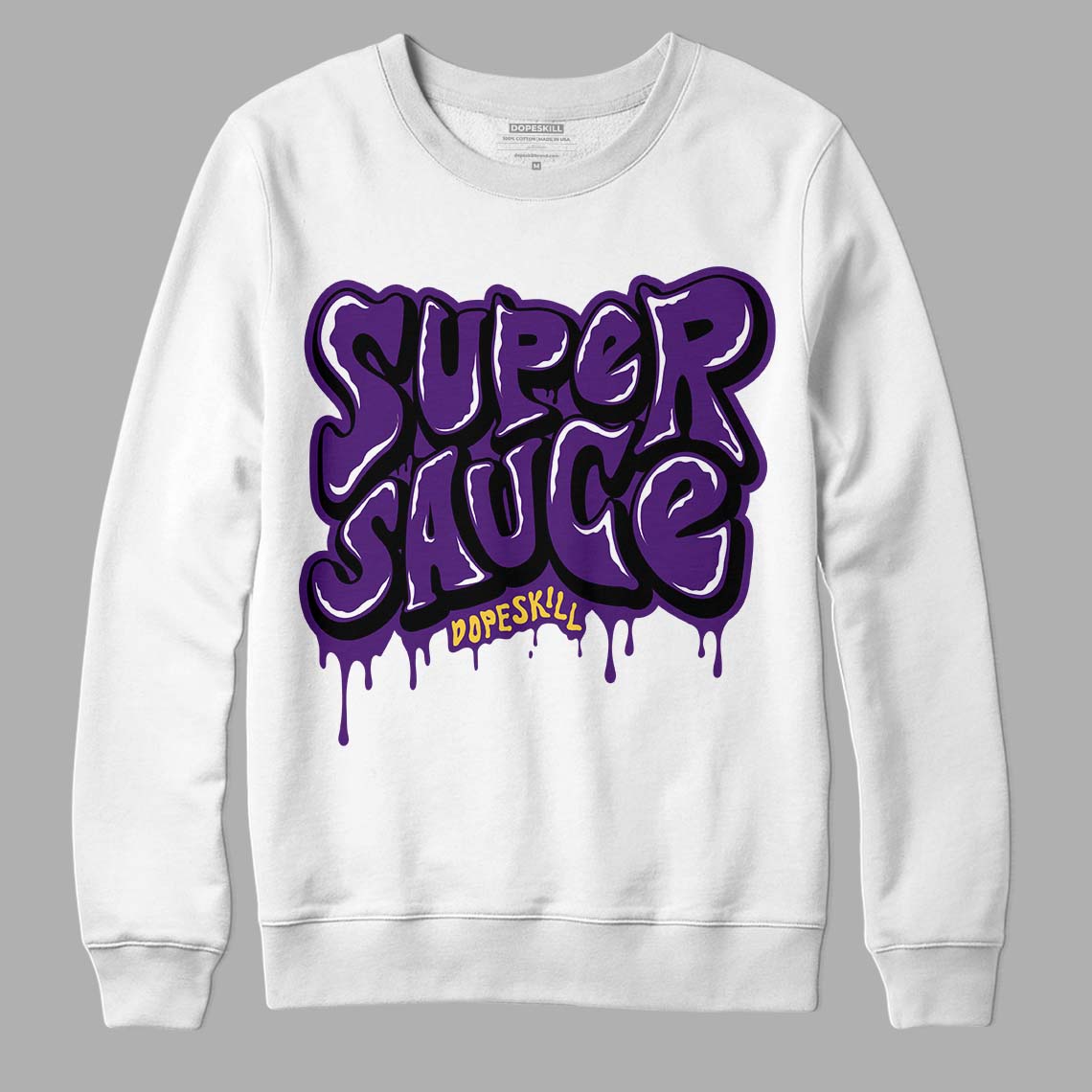 Field Purple 12s DopeSkill Sweatshirt Super Sauce Graphic