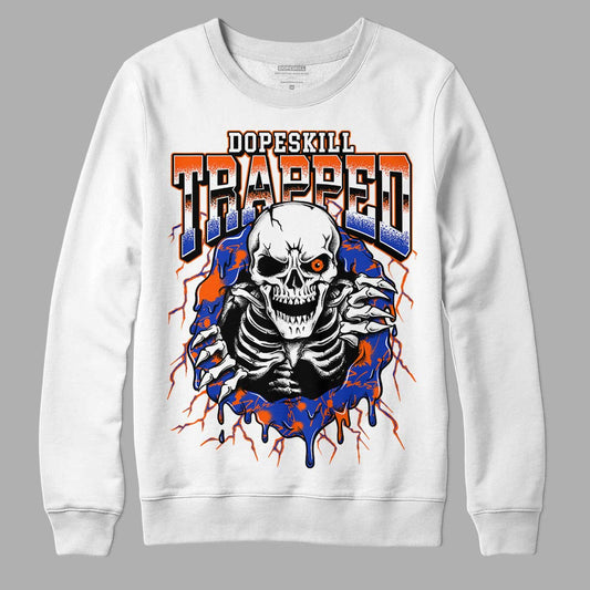 Dunk Low Futura Orange Blaze DopeSkill Sweatshirt Trapped Halloween Graphic