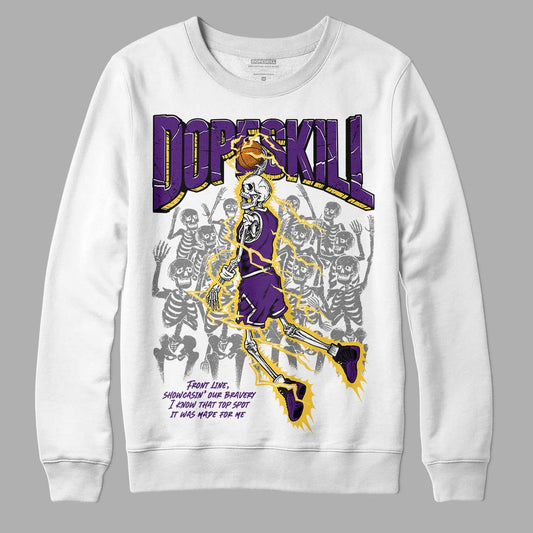 Field Purple 12s DopeSkill Sweatshirt Thunder Dunk Graphic