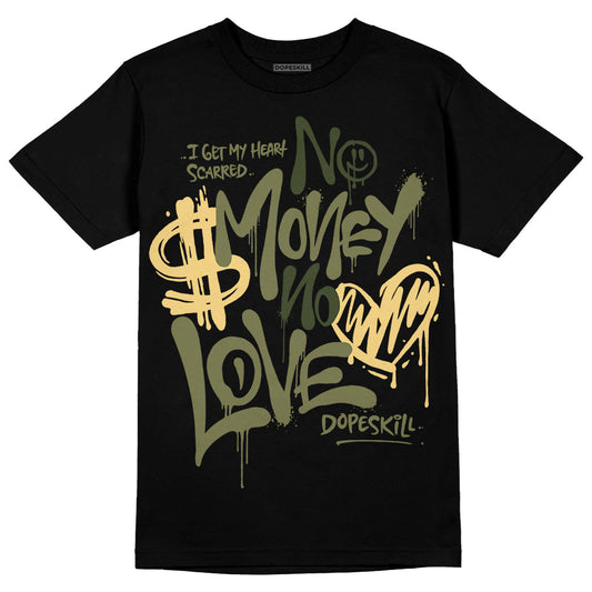 Craft Olive 4s DopeSkill T-Shirt No Money No Love Typo Graphic