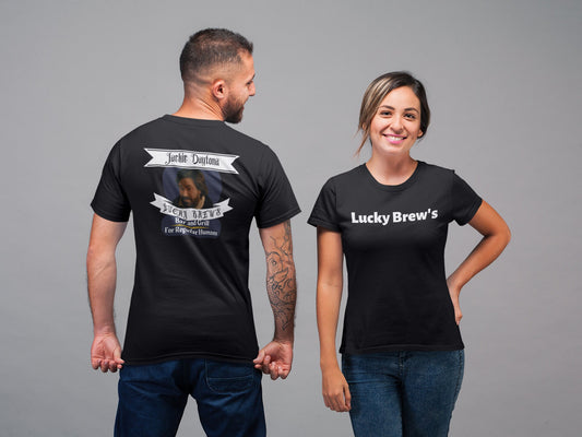 Jackie Daytona Lucky Brew's Bar and Grill Server T-shirt