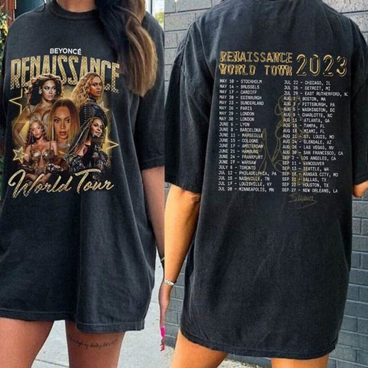 Beyonce Renaissance Tour 2023 T-shirt, Renaissance Two Sides Shirt, Beyonce Merch