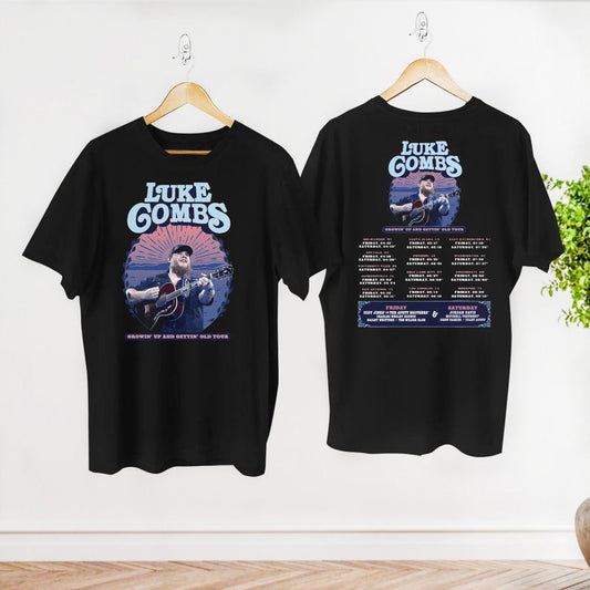 Lukee Comb 2024 Tour Growing Up and Getting Old T-Shirt