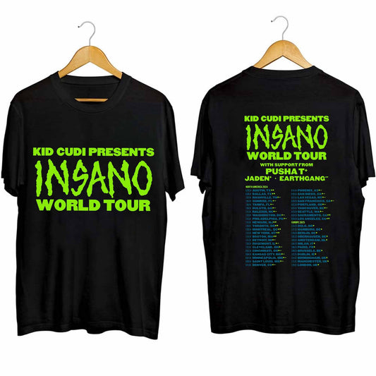 Kid Cudi 2024 Concert Shirt, Kid Cudi - Insano World Tour 2024 Shirt