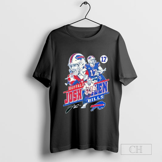 Buffalo Bills Josh Allen forever number 17 true Legends in our hearts signature shirt
