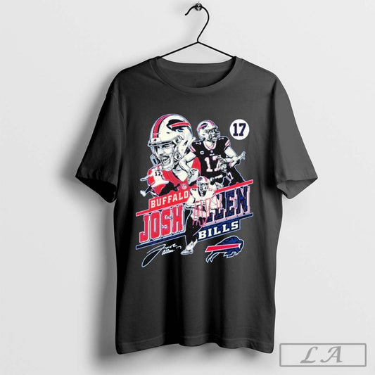 Buffalo Bills Josh Allen Forever Number 17 True Legends In Our Hearts T-Shirt