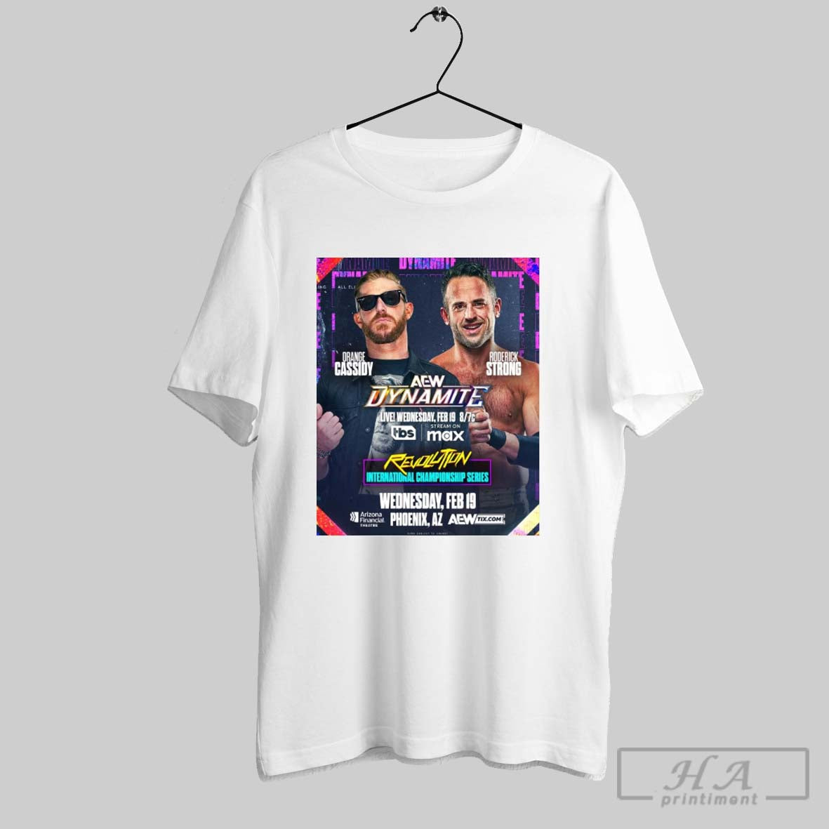 Aew Dynamite Cassidy Vs Roderick Revolution International Championship Feb 19 2025 Phoenix Az Poster T Shirt