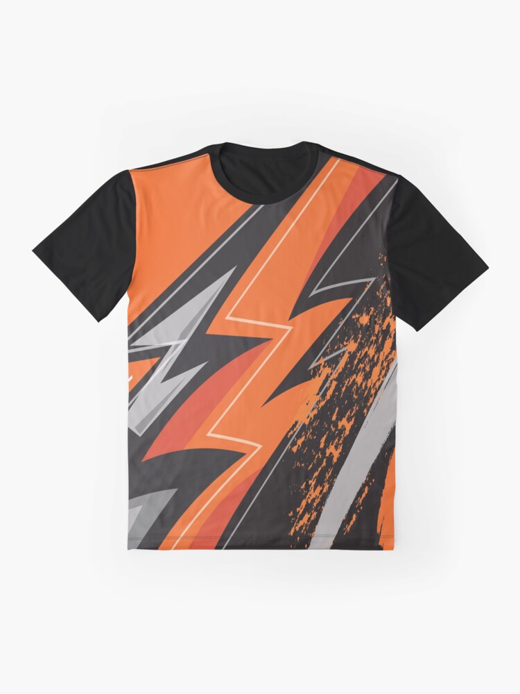 Abstract Graphic Stripes 90's Edgy Funky Print All Over Print Art Lover Wild Print Patterns Graphic T-Shirt