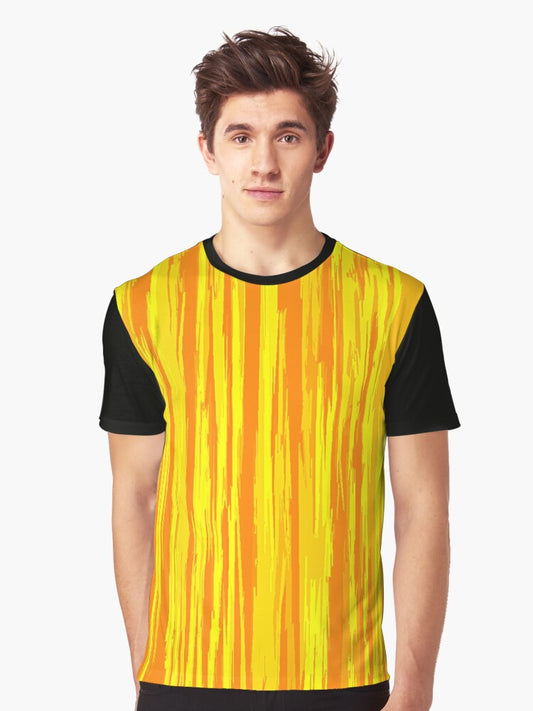 Wood Print Graphic T-Shirt
