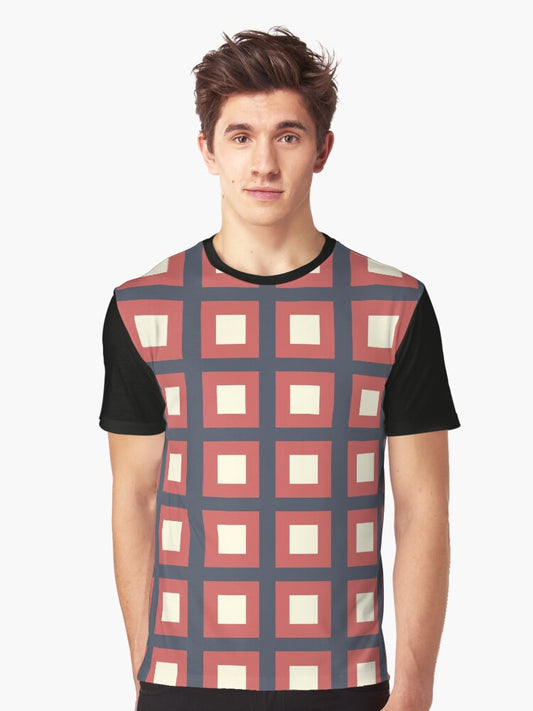 Marine plaid pattern Graphic T-Shirt