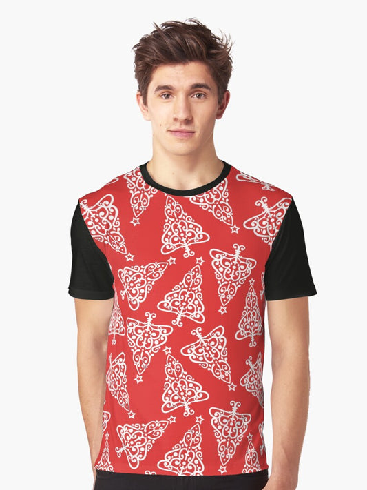 Christmas Seamless Pattern Set Graphic Graphic T-Shirt Style005
