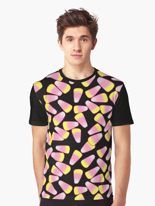 Sailor Moon Inspired Candy Corn Tile Graphic T-Shirt