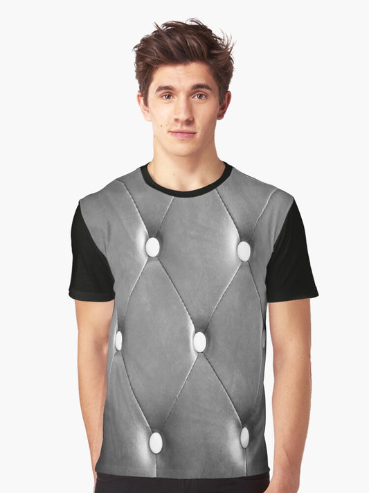 abstract leather padded leather Graphic T-Shirt