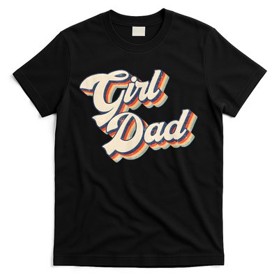 Outnumbered Dad Of Girl Men Fathers Day For Girl Dad T-Shirt