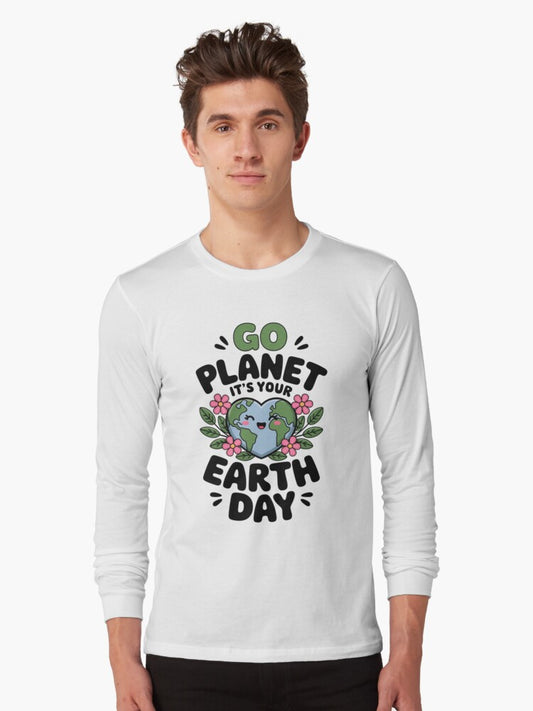 go planet Cute Earth Day – Our Planet Long Sleeve T-Shirt