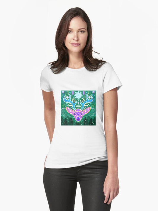 Deer Guardian Fitted T-Shirt