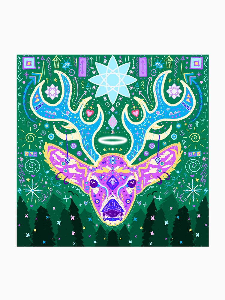 Deer Guardian Fitted T-Shirt