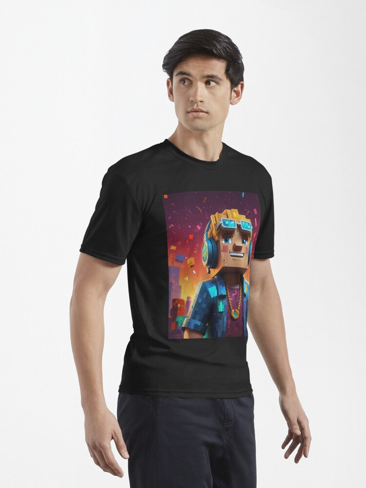 Crafting Coolness: Minecraft Graphic Tee Active T-Shirt