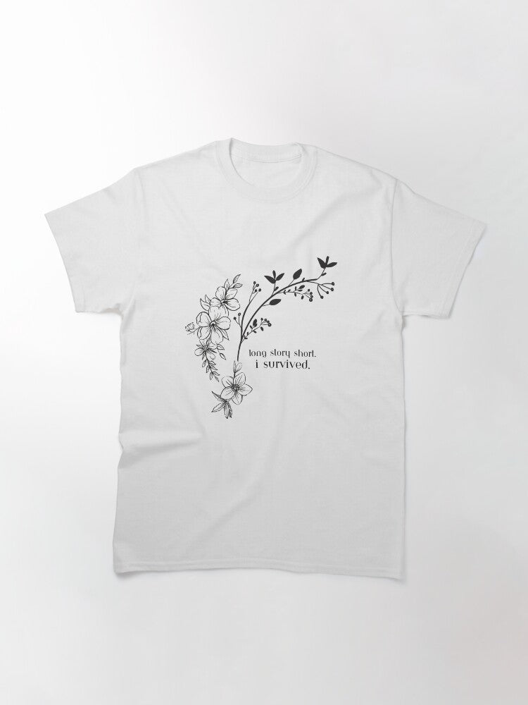 Long Story Short I Survived - Long Story Short by Taylor Swift from Evermore Album Lyrics Print Design T-Shirt Classic T-Shirt