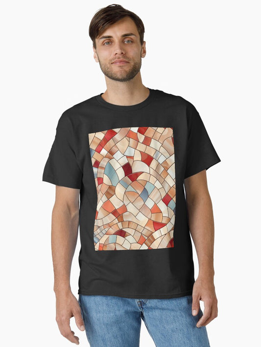 Mosaic Pattern Classic T-Shirt Style009