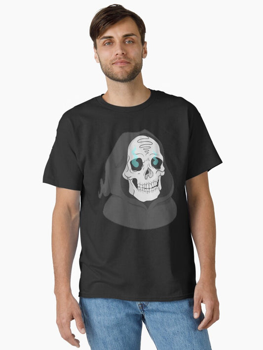 Grim Reaper Skull Glowing Eyes Classic T-Shirt
