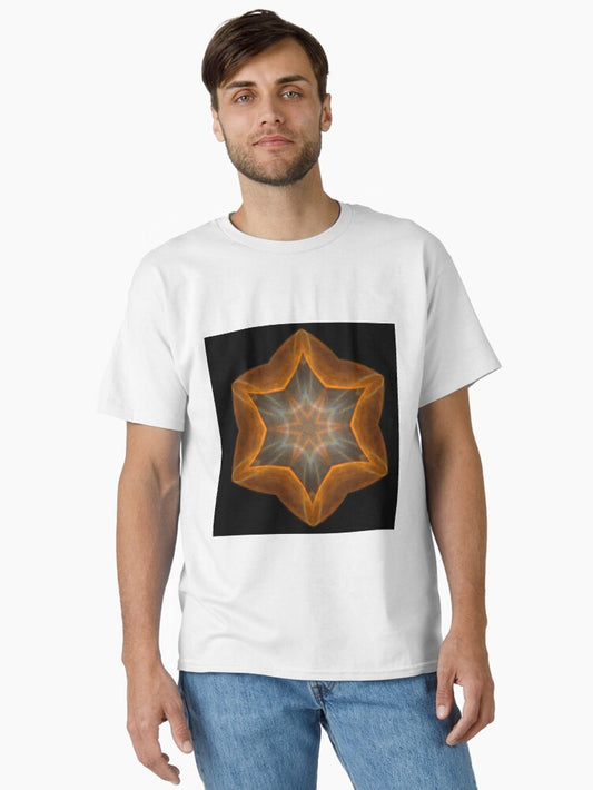 Basket Star Hexagon Mandala Classic T-Shirt