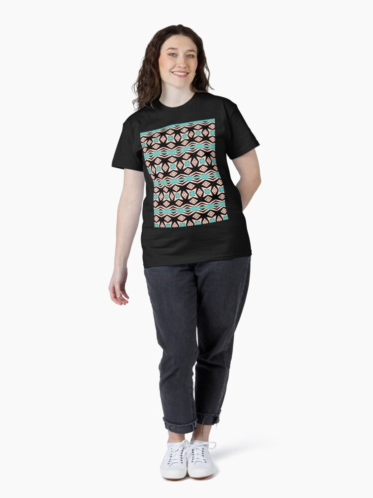 Boho Tropical 4 - Abstract Geometric Seamless Pattern Classic T-Shirt