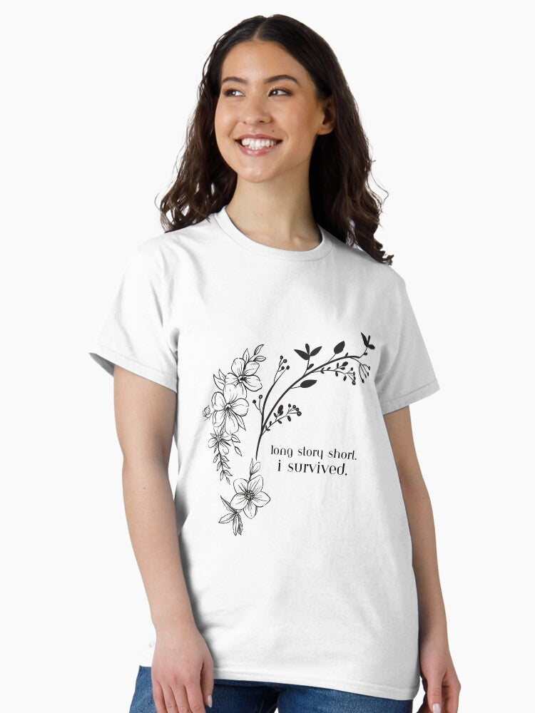 Long Story Short I Survived - Long Story Short by Taylor Swift from Evermore Album Lyrics Print Design T-Shirt Classic T-Shirt