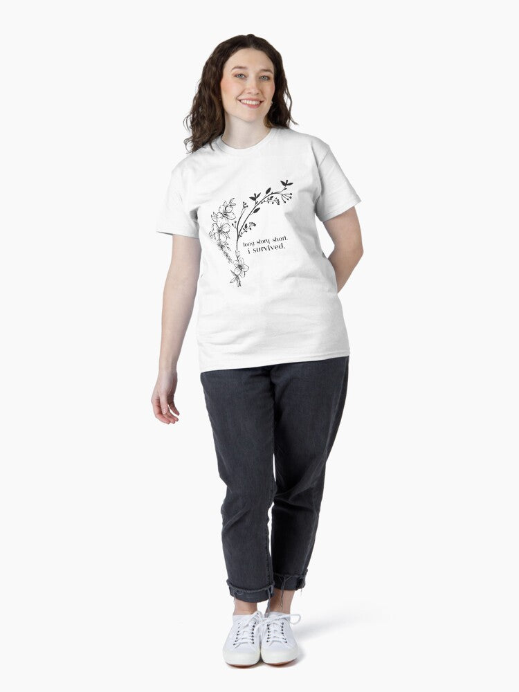 Long Story Short I Survived - Long Story Short by Taylor Swift from Evermore Album Lyrics Print Design T-Shirt Classic T-Shirt